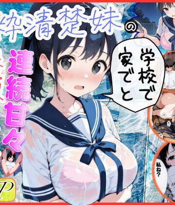 【水彩みなも】純粋清楚妹のブラ透け事件から、学校で家でと連続甘々中出し懇願SEXした話❤制服