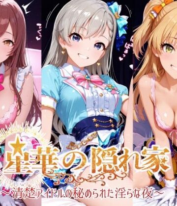 【紫陽花】星華の隠れ家 〜清楚アイドルの秘められた淫らな夜〜久●楓 城●崎莉嘉 大●甘奈編❤イラスト・CG集