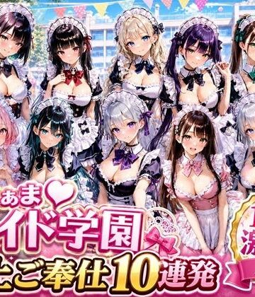 【月見どらいばー】あまあまメイド学園 〜極上ご奉仕10連発〜❤動画・アニメーション